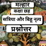 Satriya aur Bihu Nritya,सत्रिया और बिहू नृत्य,Question Answer,Class6